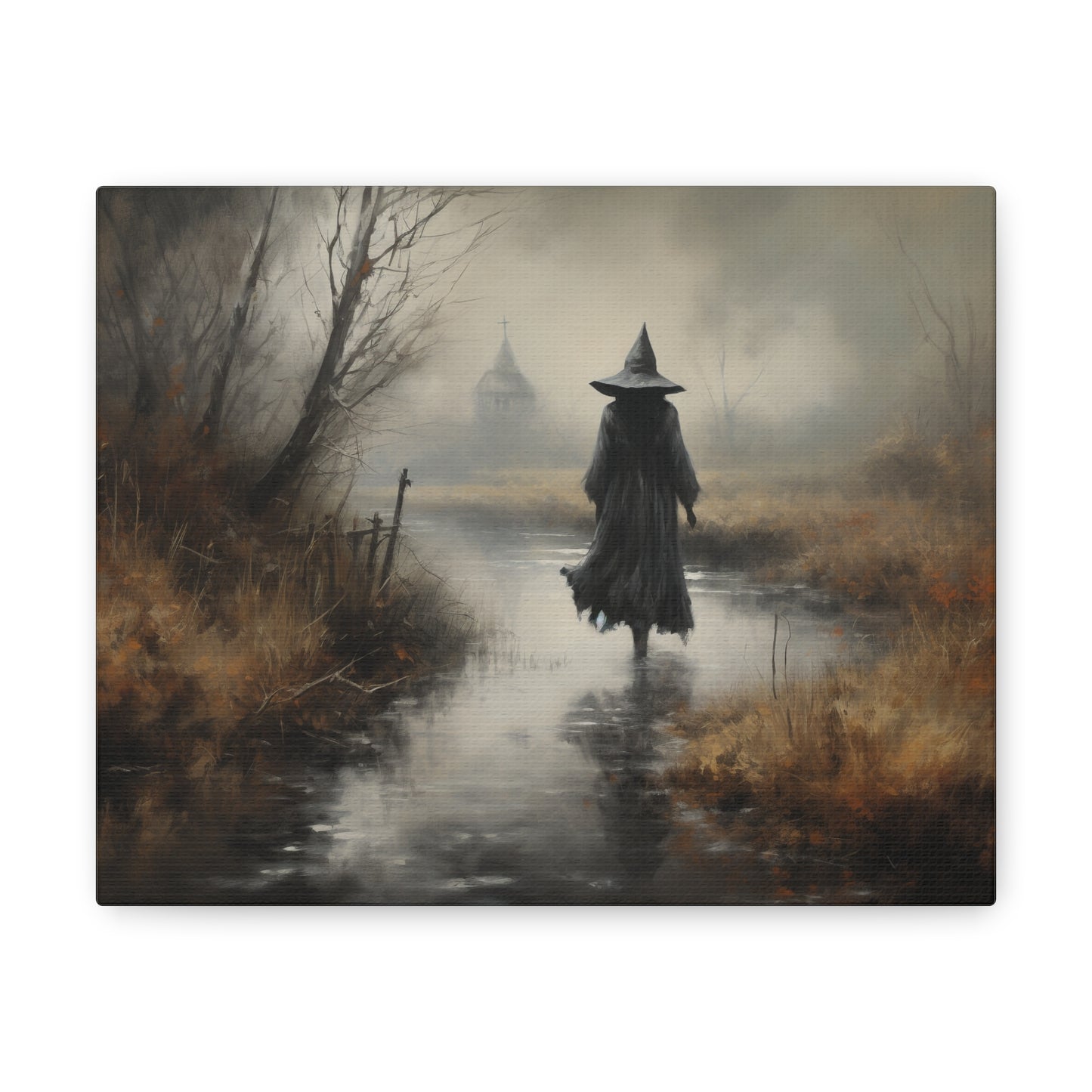 Witch Canvas Wall Art Halloween Decor