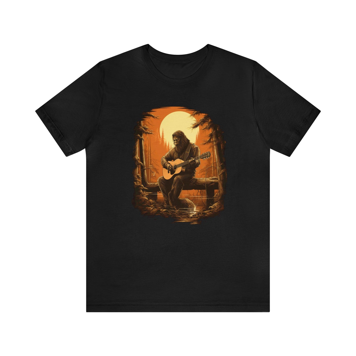 Bigfoot Playing Guitar Shirt