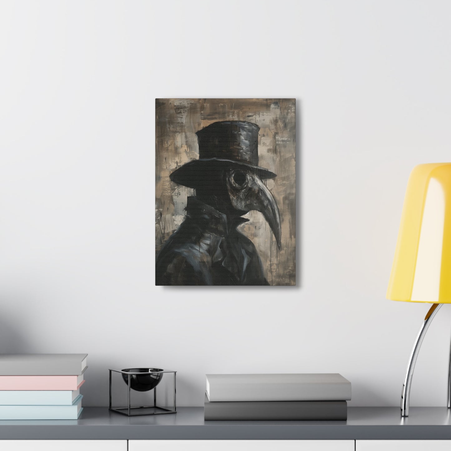 Plague Doctor Canvas Wall Art