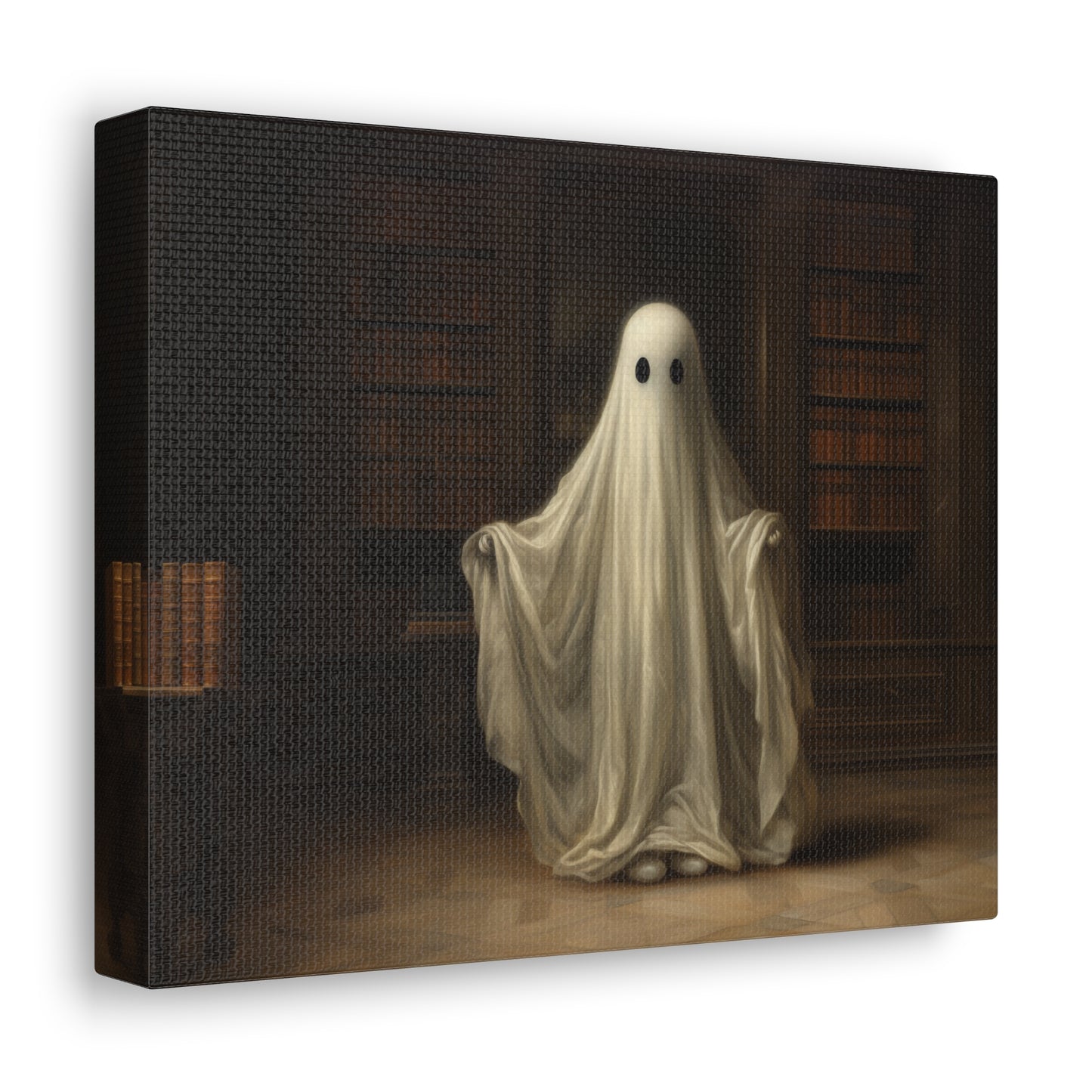 Ghost in Library Wall Art Halloween Decor