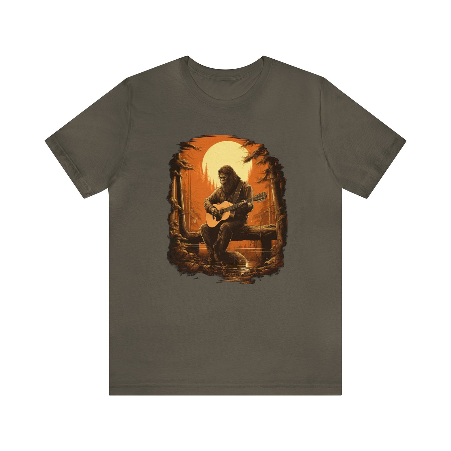 Bigfoot Playing Guitar Shirt