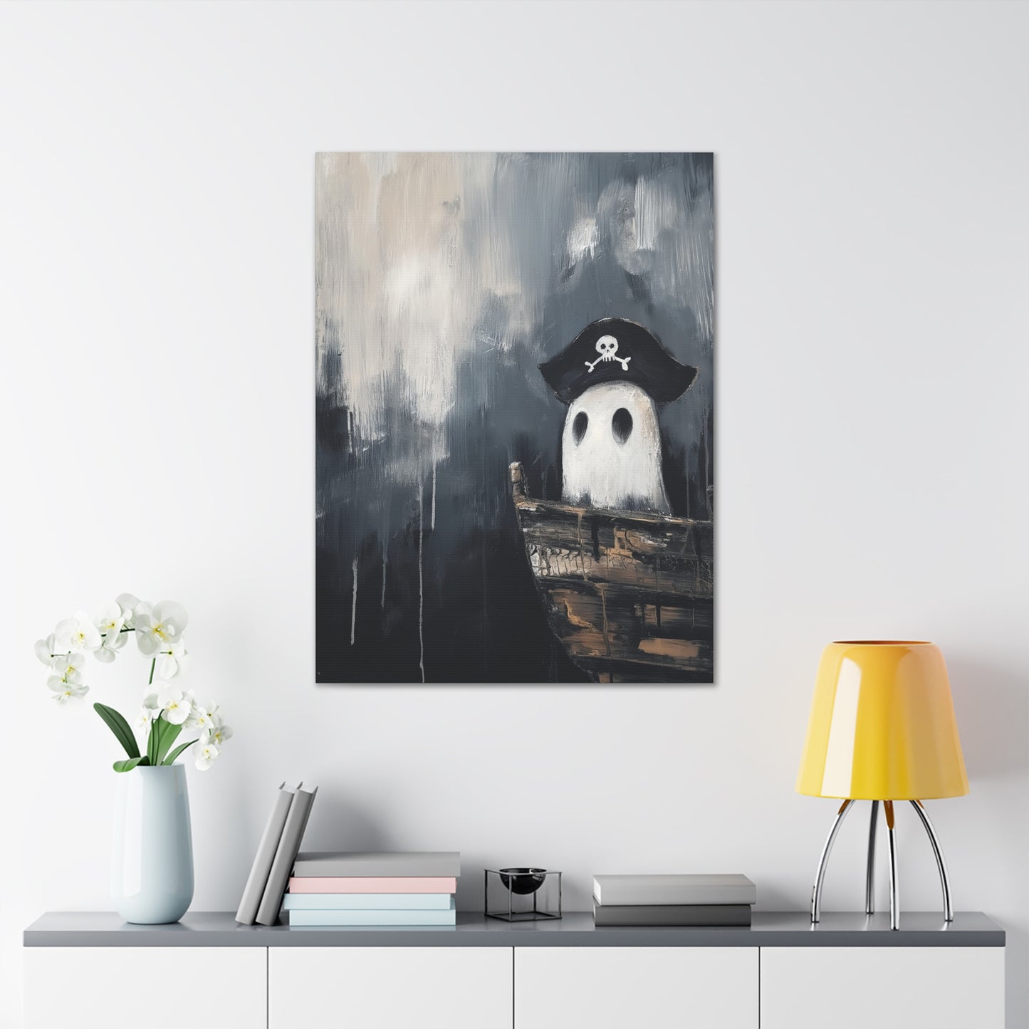 Ghost Pirate Canvas Wall Art