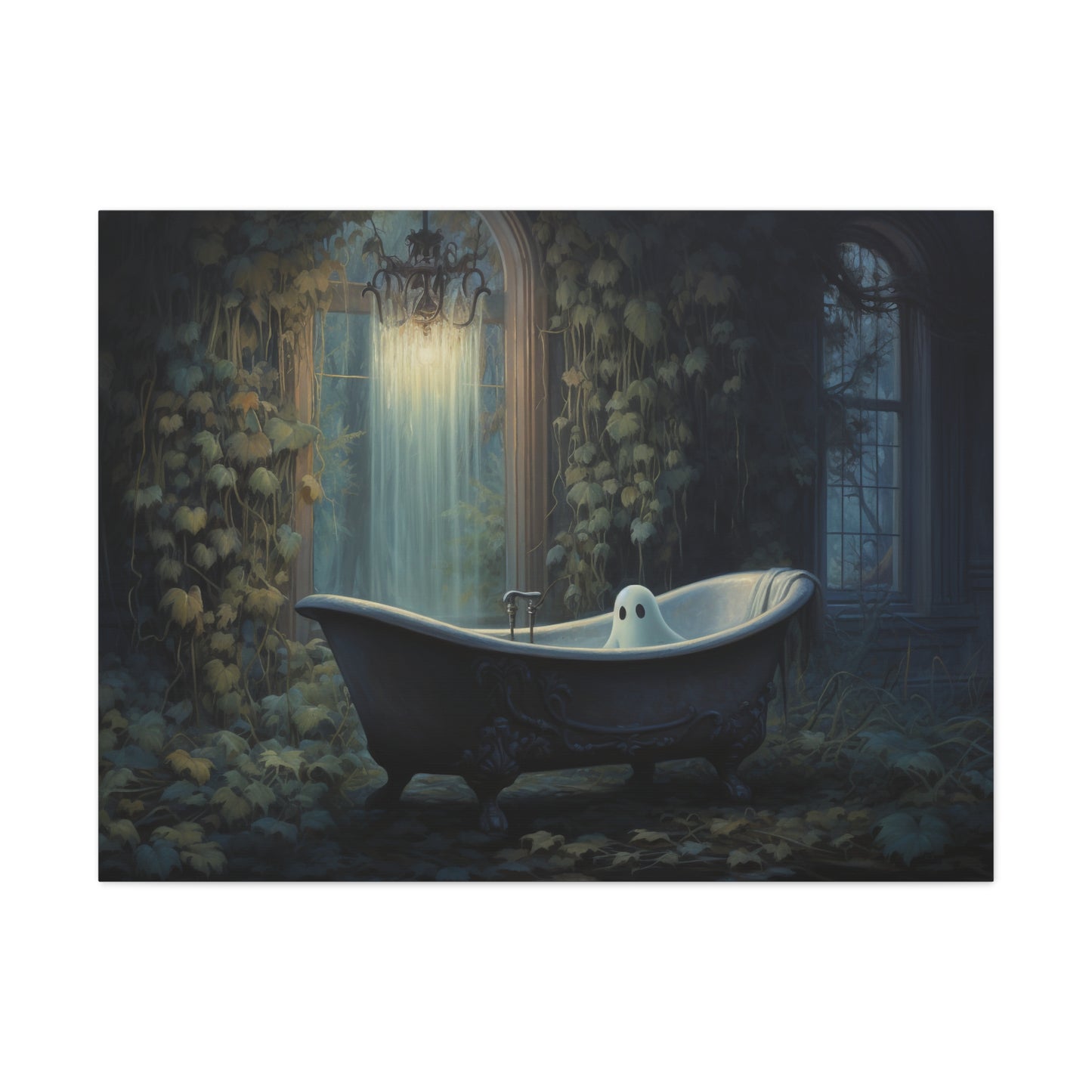 Ghost in Bathtub Wall Art Halloween Decor