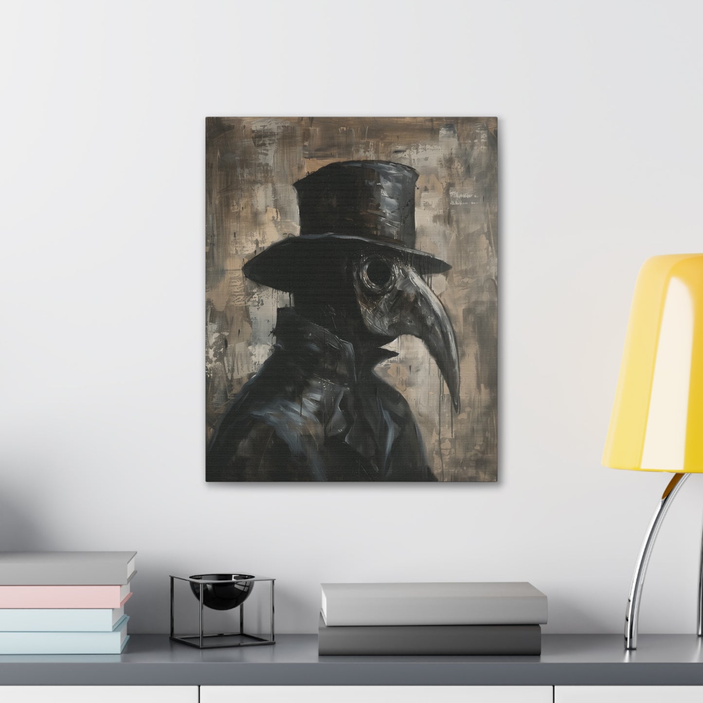 Plague Doctor Canvas Wall Art