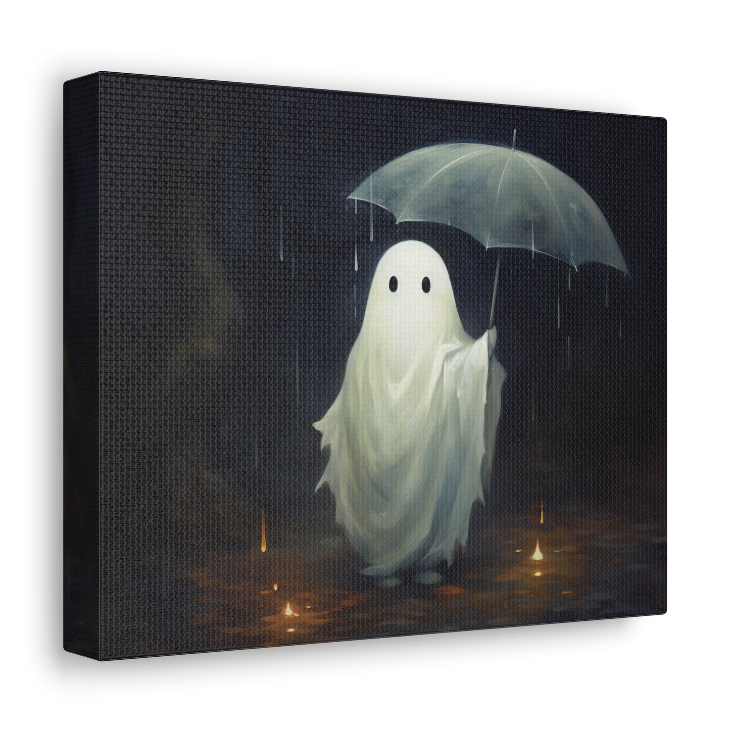 Ghost in Rain Canvas Wall Art Halloween Decor