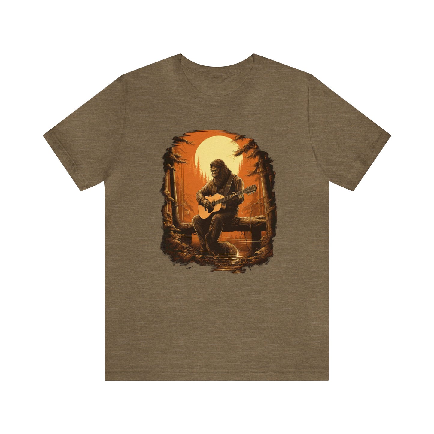 Bigfoot Playing Guitar Shirt