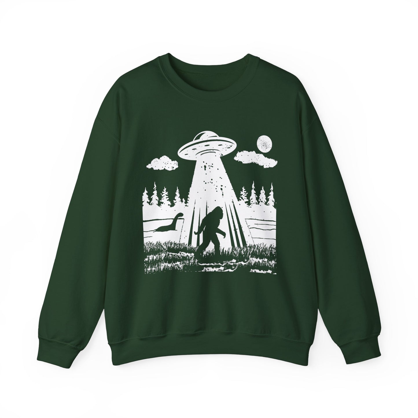 Bigfoot Lochness UFO Crewneck Sweater