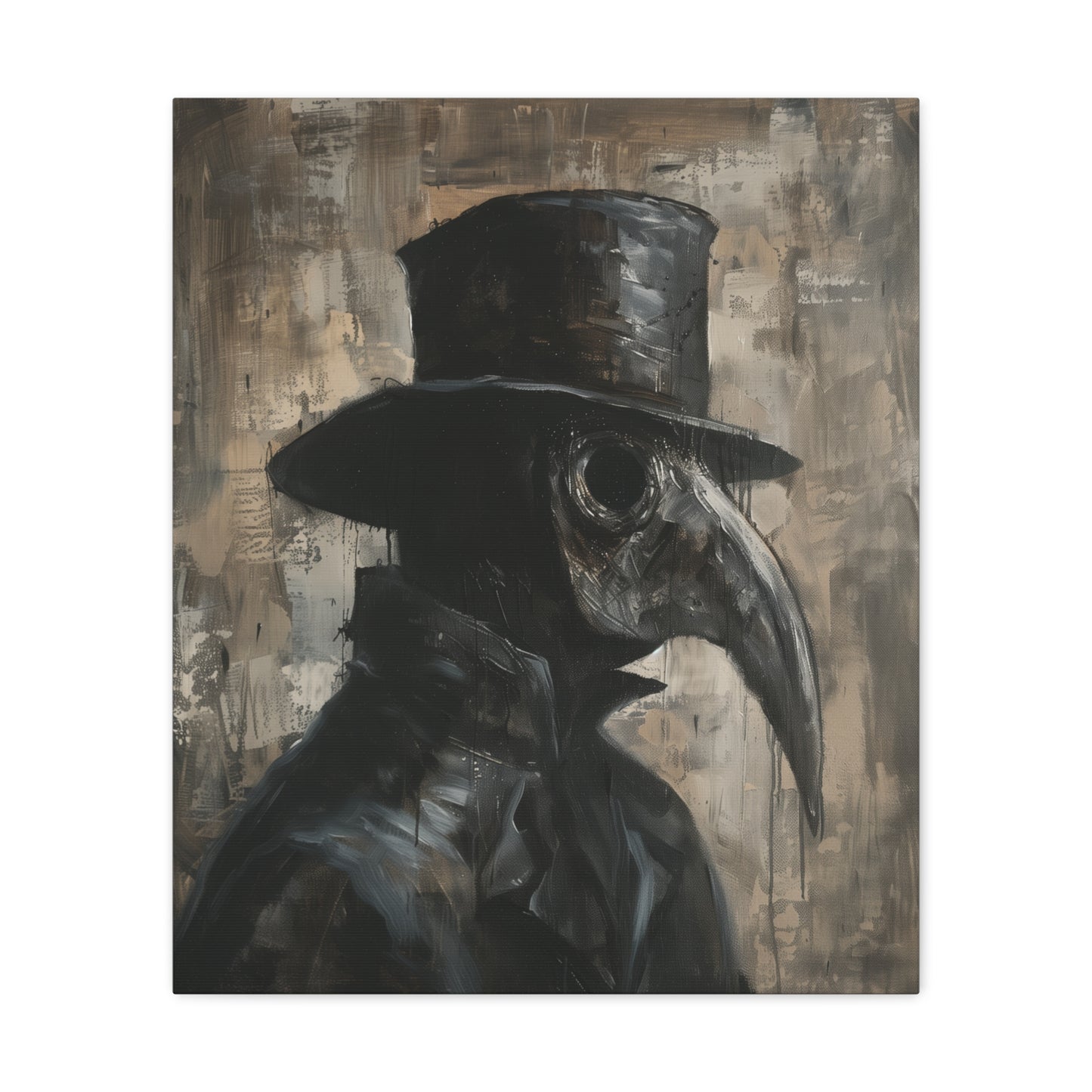 Plague Doctor Canvas Wall Art