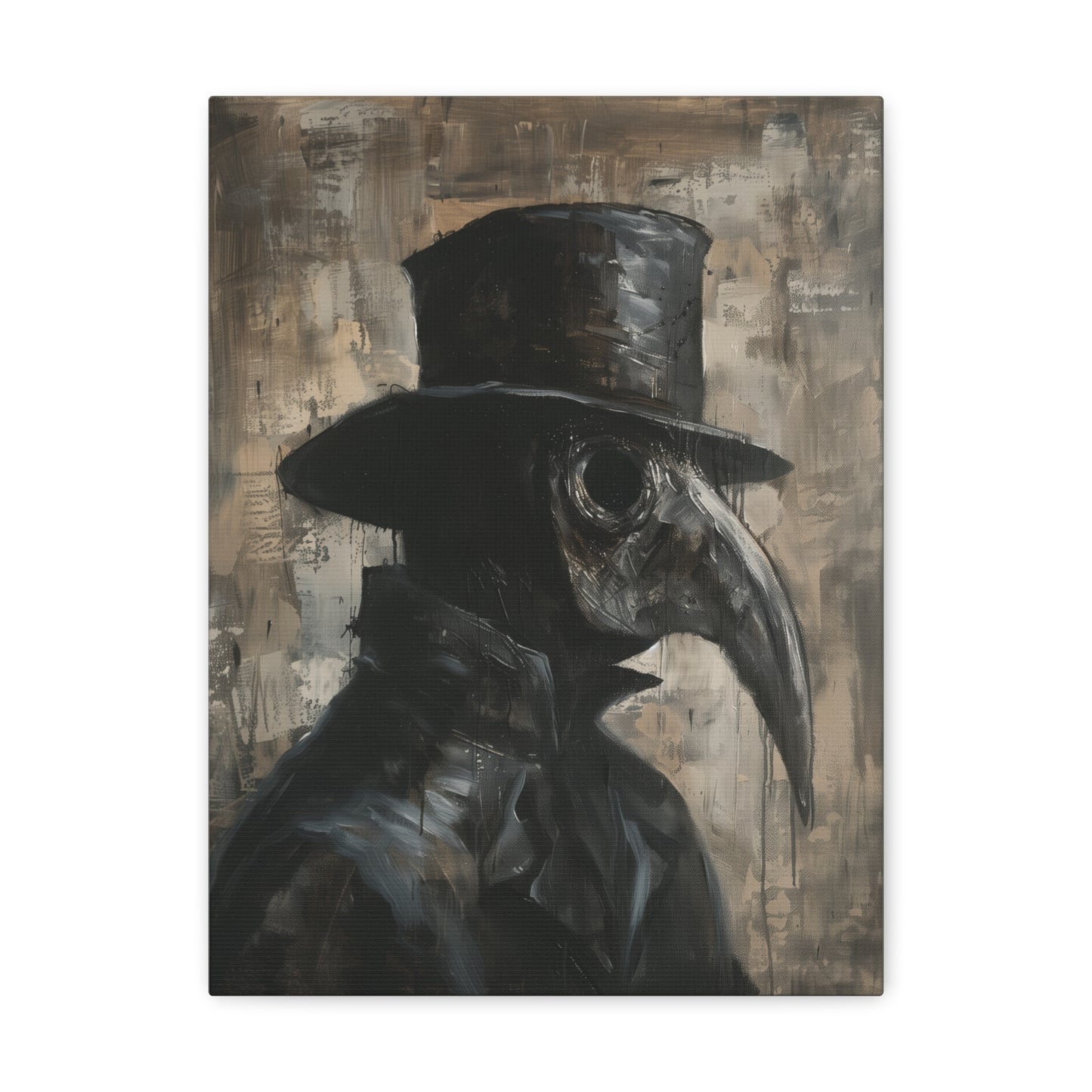 Plague Doctor Canvas Wall Art