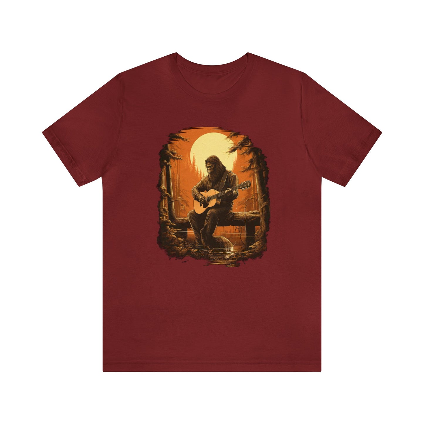 Bigfoot Playing Guitar Shirt
