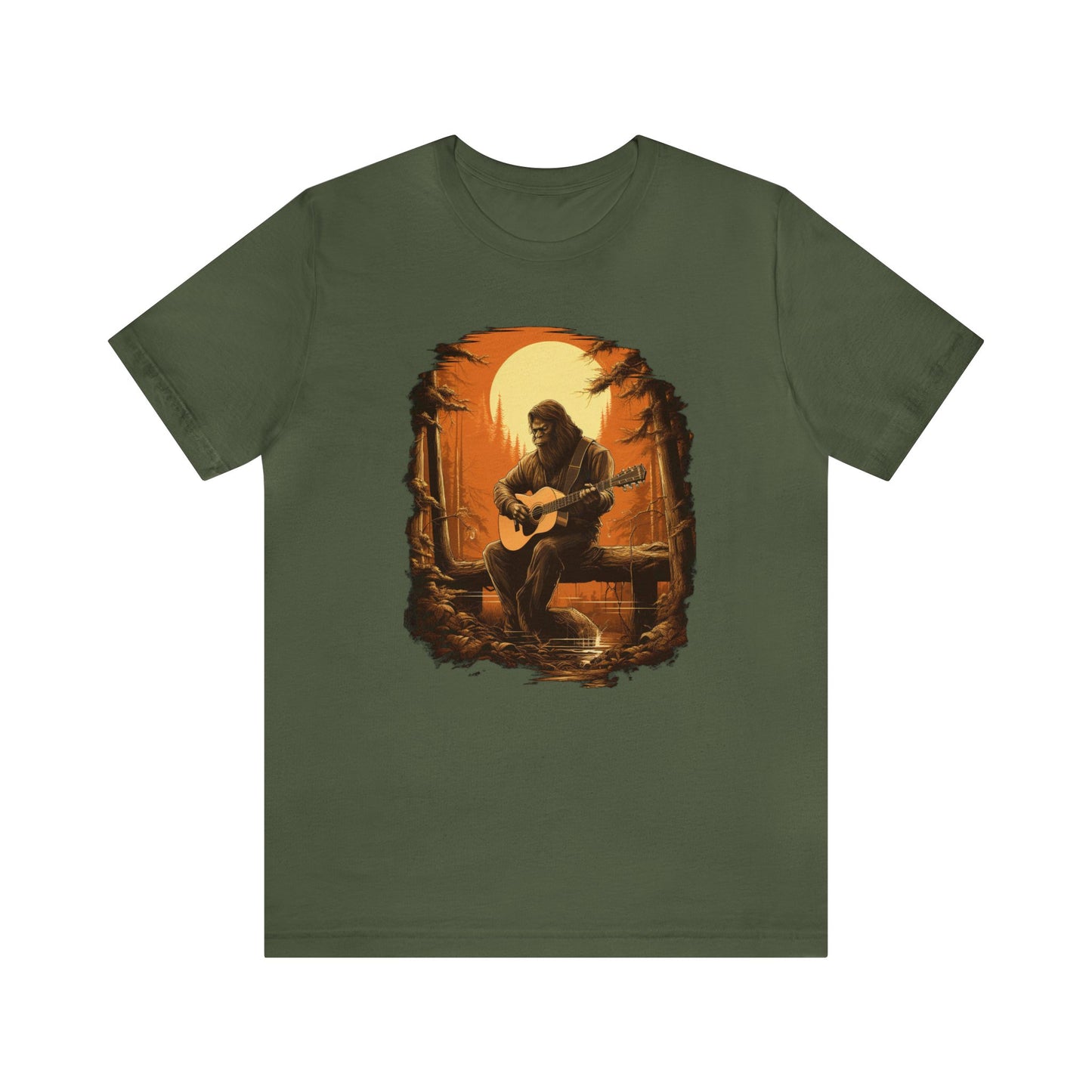 Bigfoot Playing Guitar Shirt