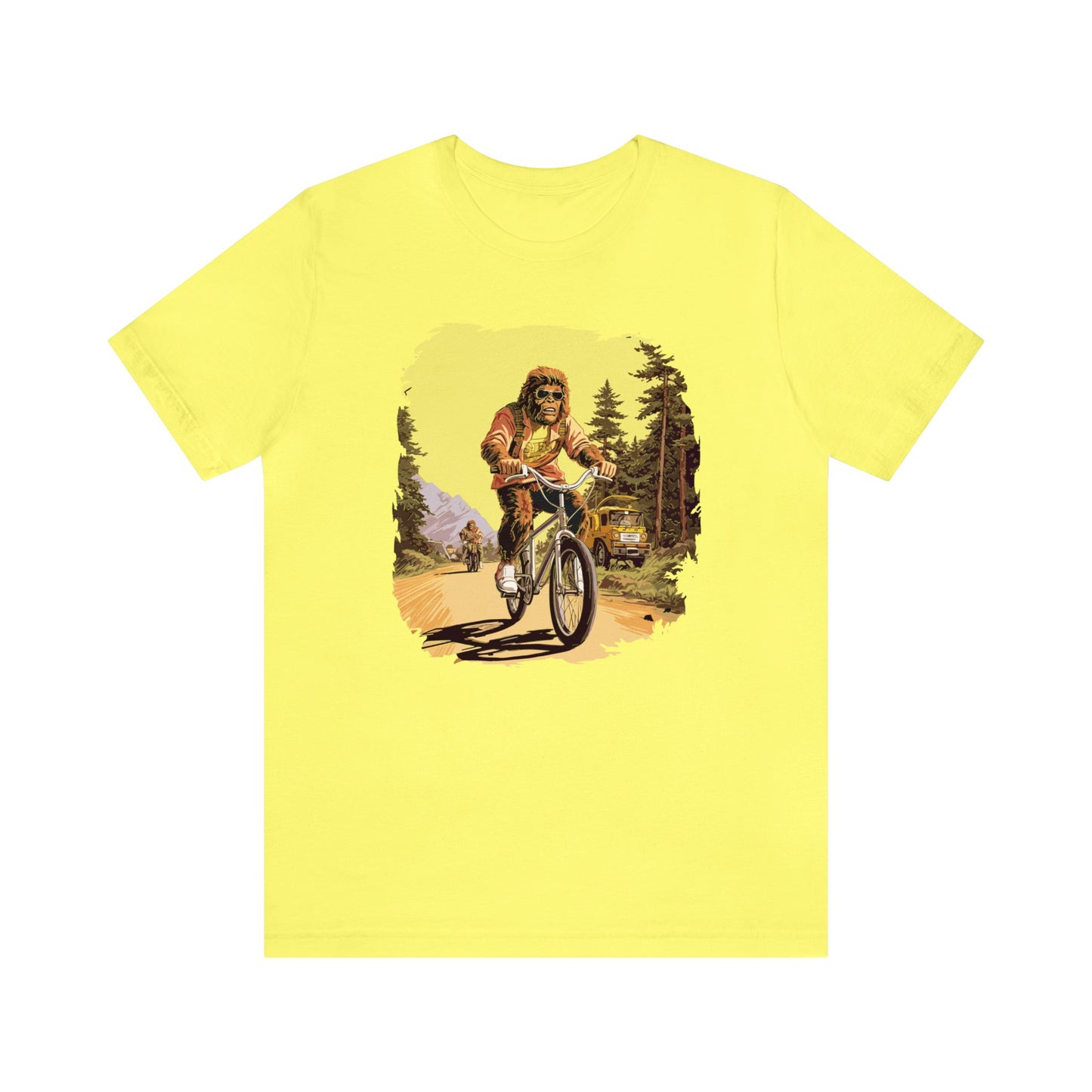 Bigfoot Riding A Bike Shirt