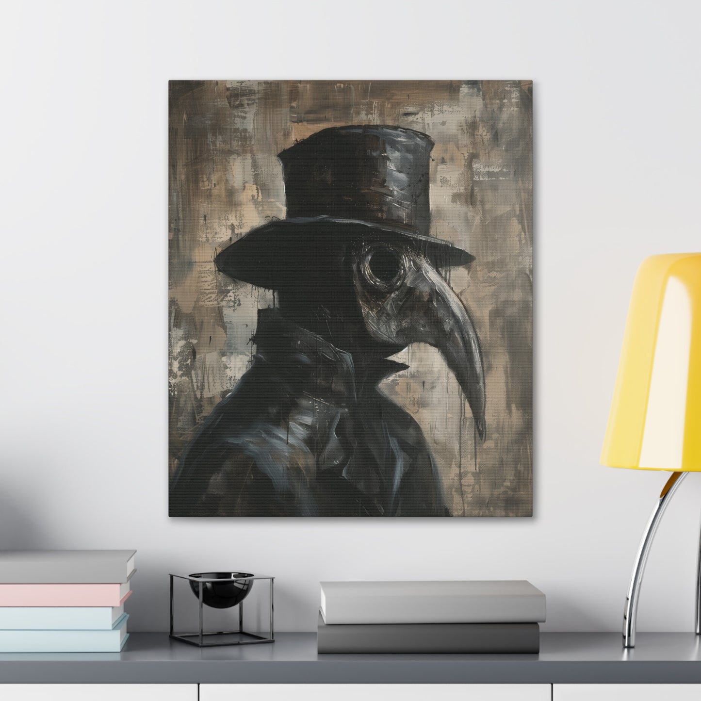 Plague Doctor Canvas Wall Art