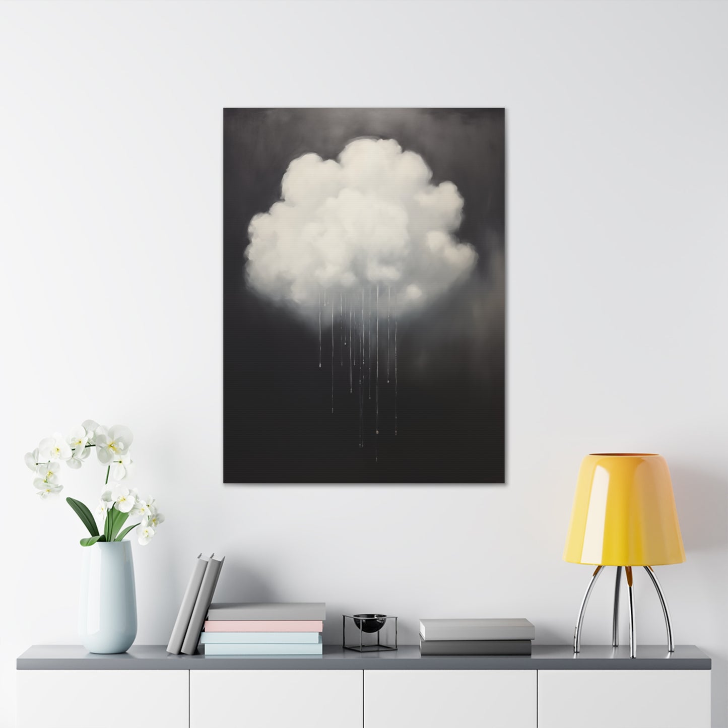 Rain Cloud Oil Canvas Wall Art