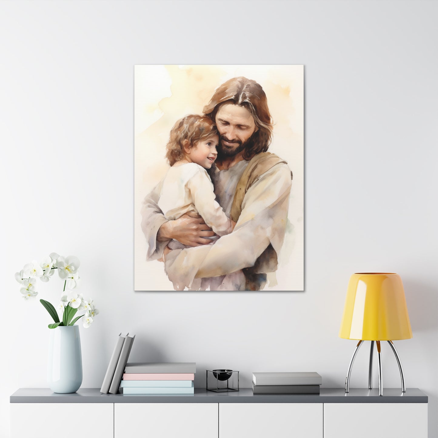 Jesus Hugging Child Christian Wall Art