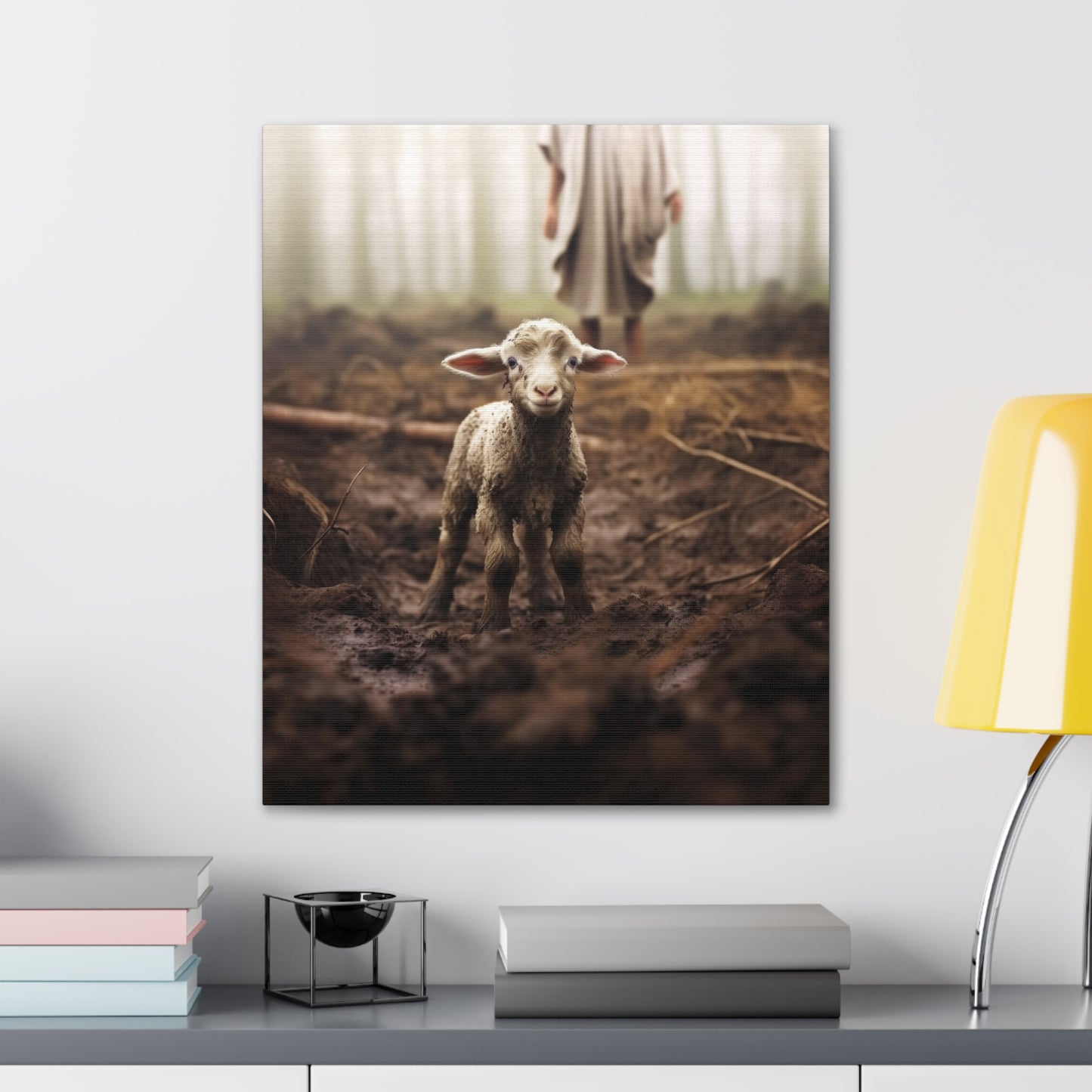 Jesus Finding Lost Lamb Christian Wall Art