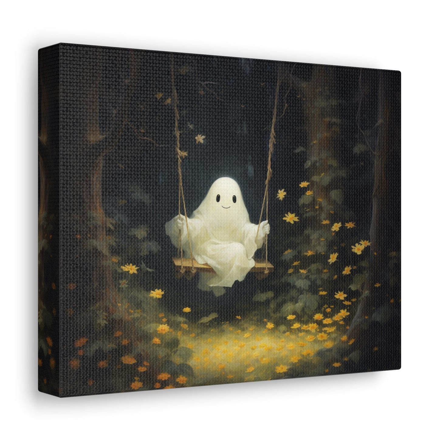 Ghost Swing Canvas Wall Art Halloween Decor
