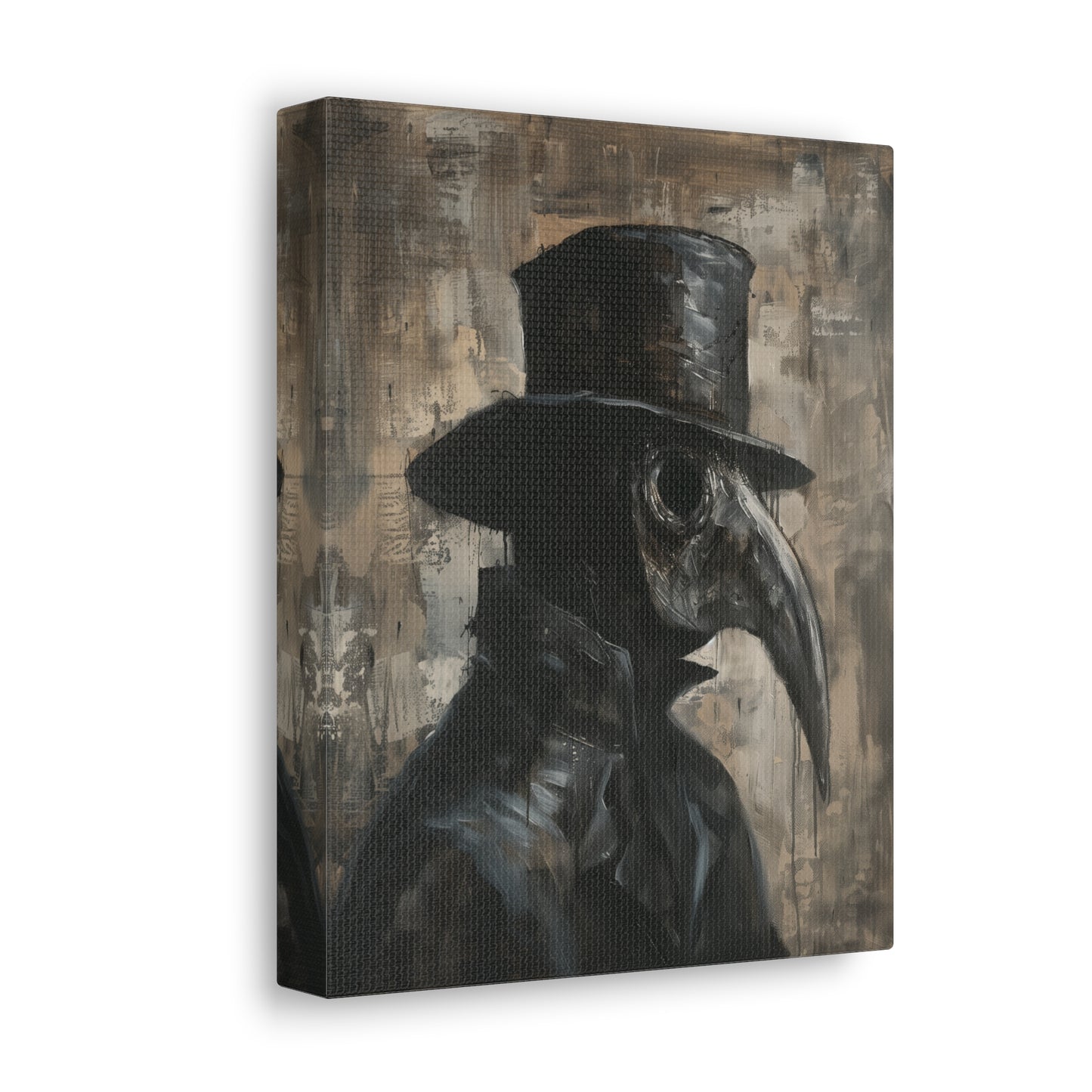 Plague Doctor Canvas Wall Art