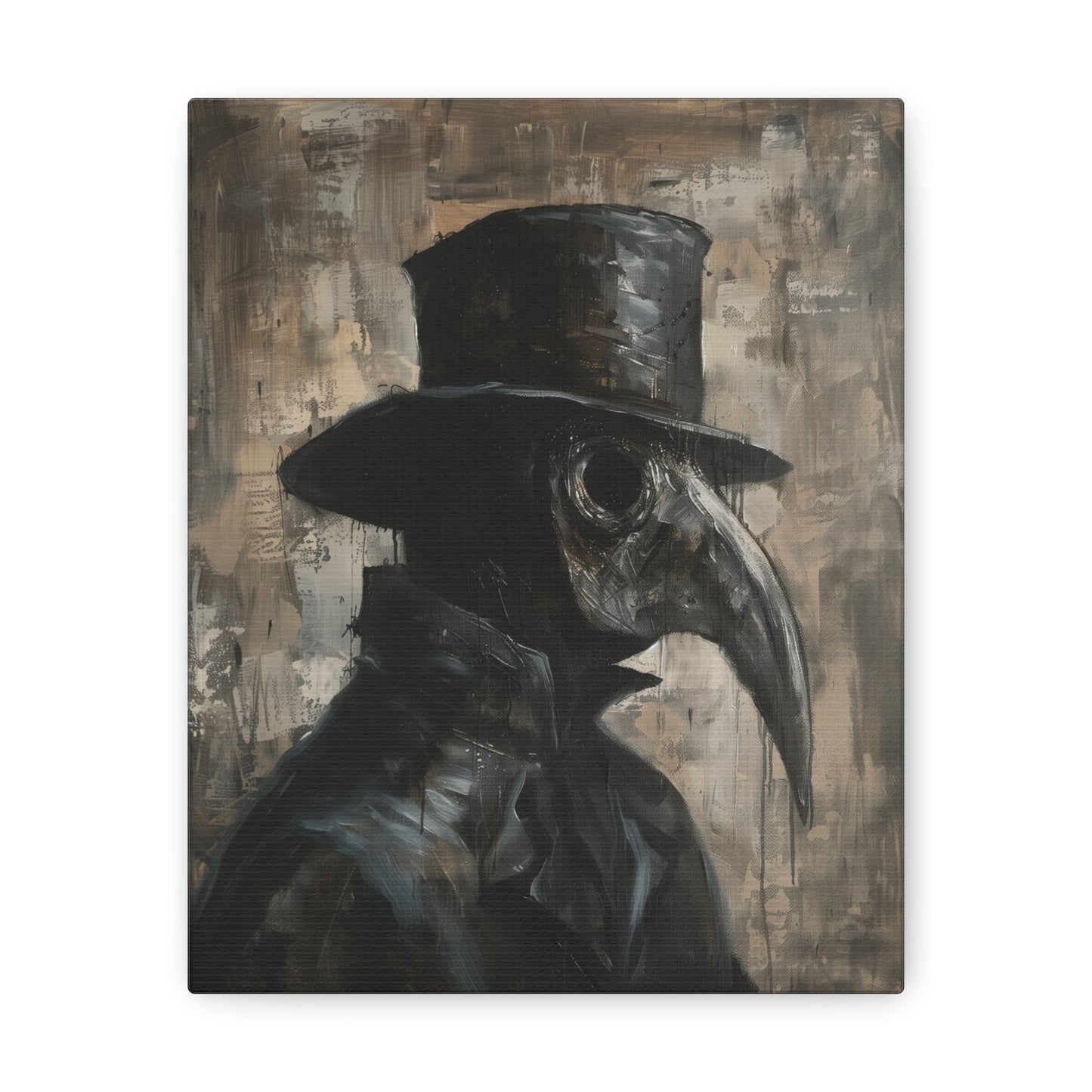 Plague Doctor Canvas Wall Art