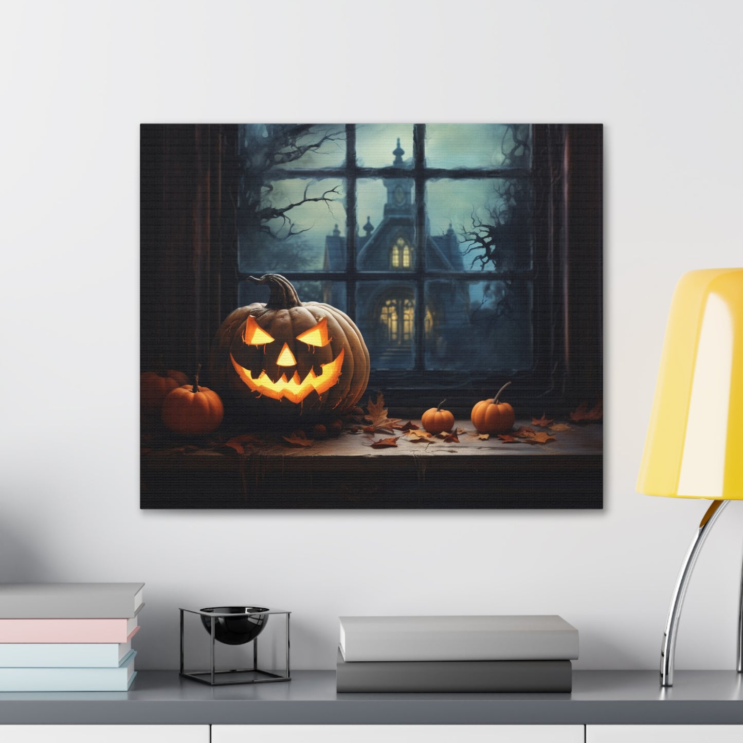 Jack O Lantern Canvas Wall Art Halloween Decor