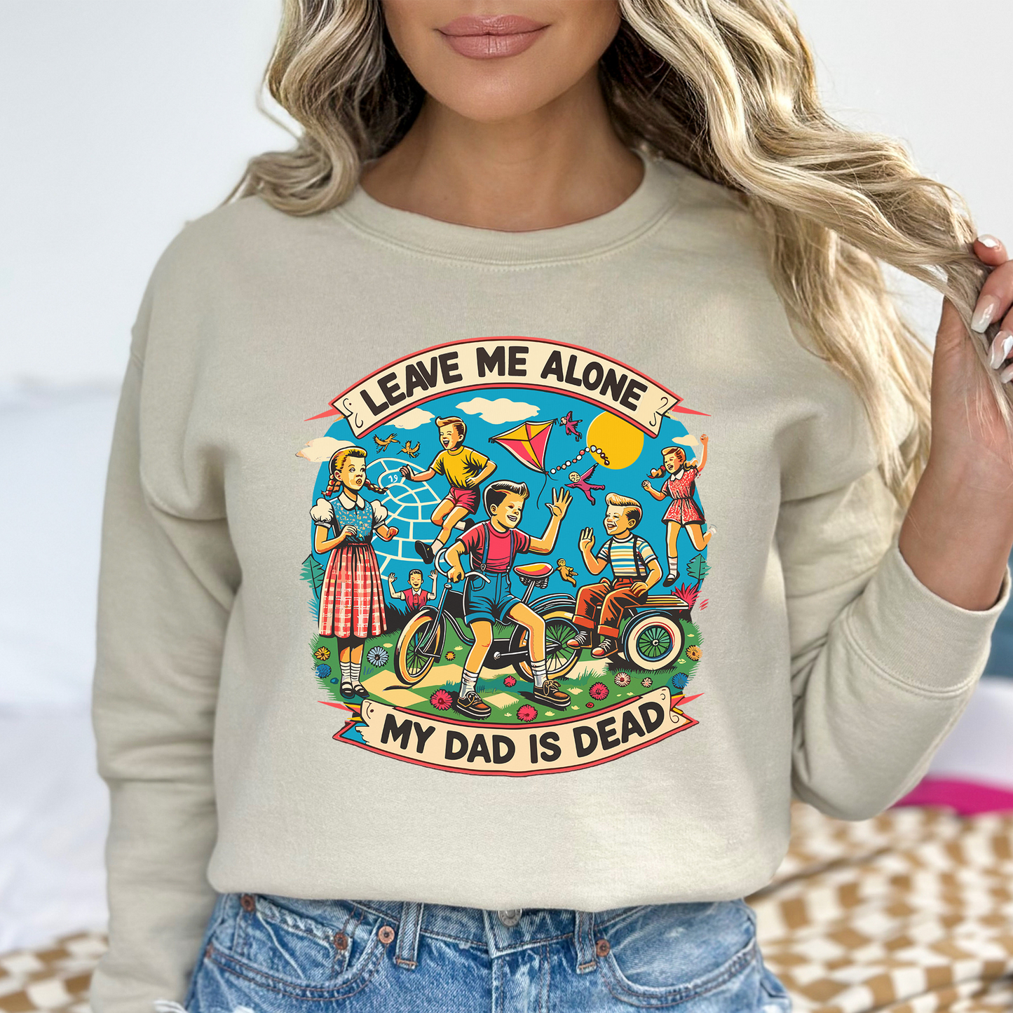 My Dad Is Dead Sweater