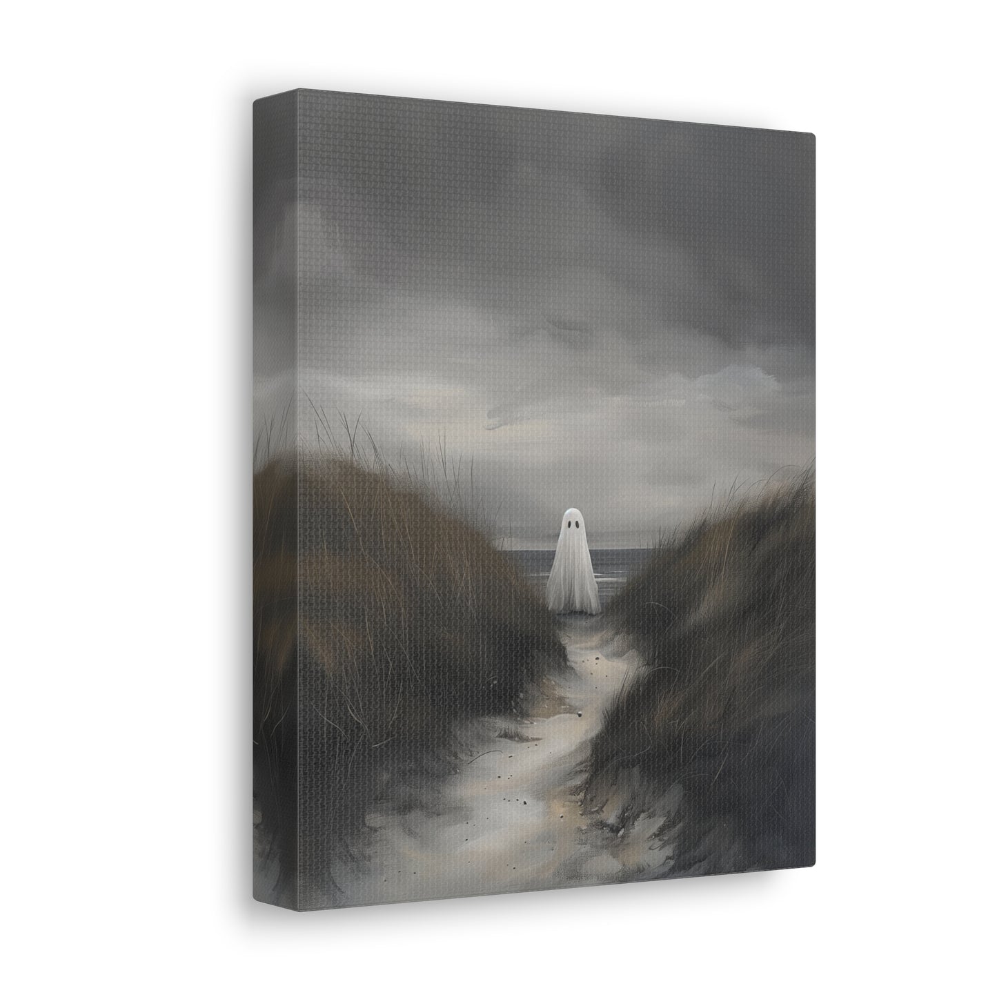 Ghost PNW Beach Canvas Wall Art