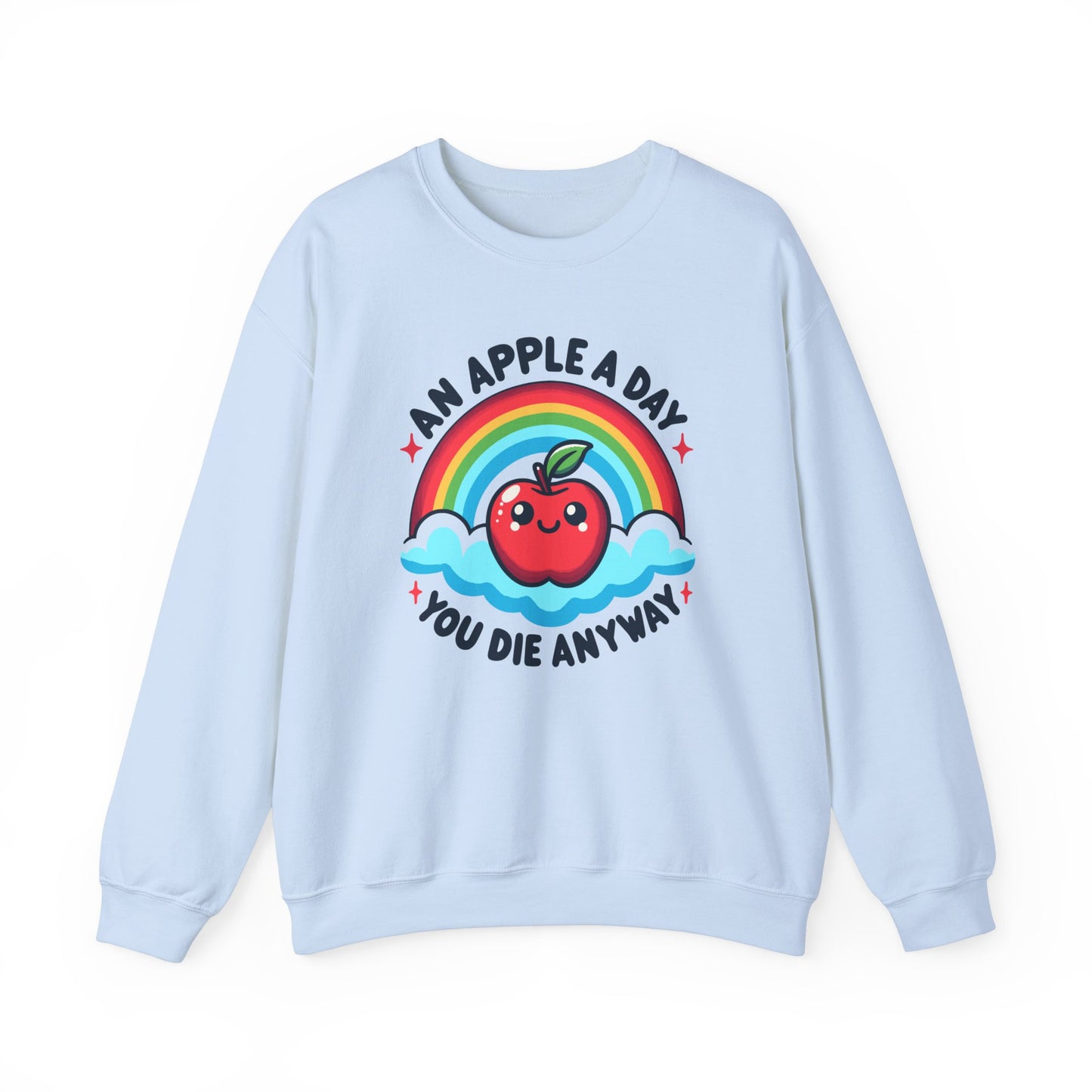 Apple A Day Dark Humor Sweater