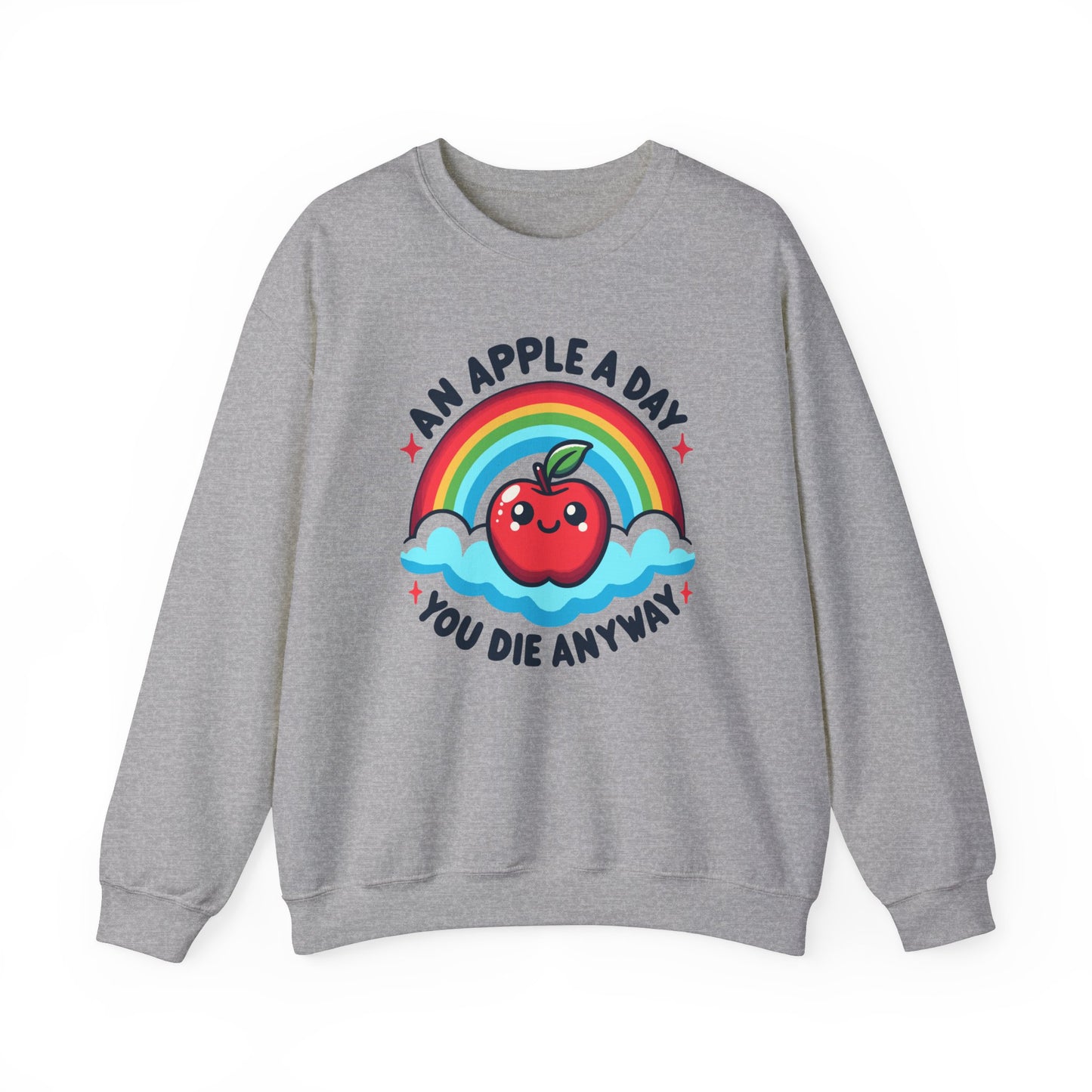 Apple A Day Dark Humor Sweater