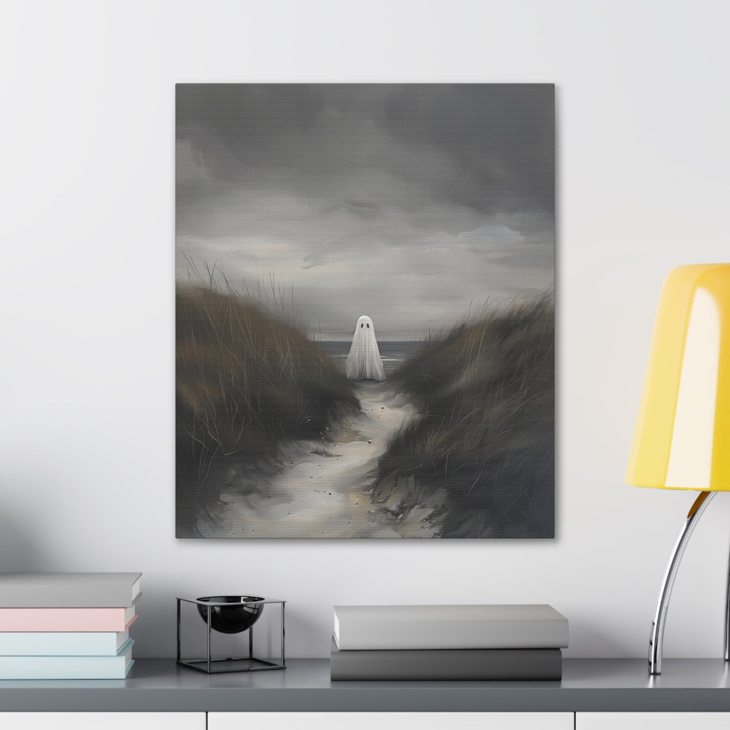 Ghost PNW Beach Canvas Wall Art