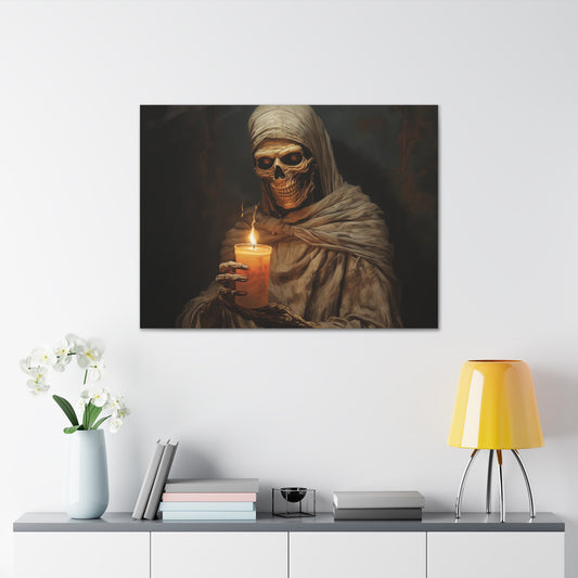 Mummy with Candle Wall Art Halloween Decor