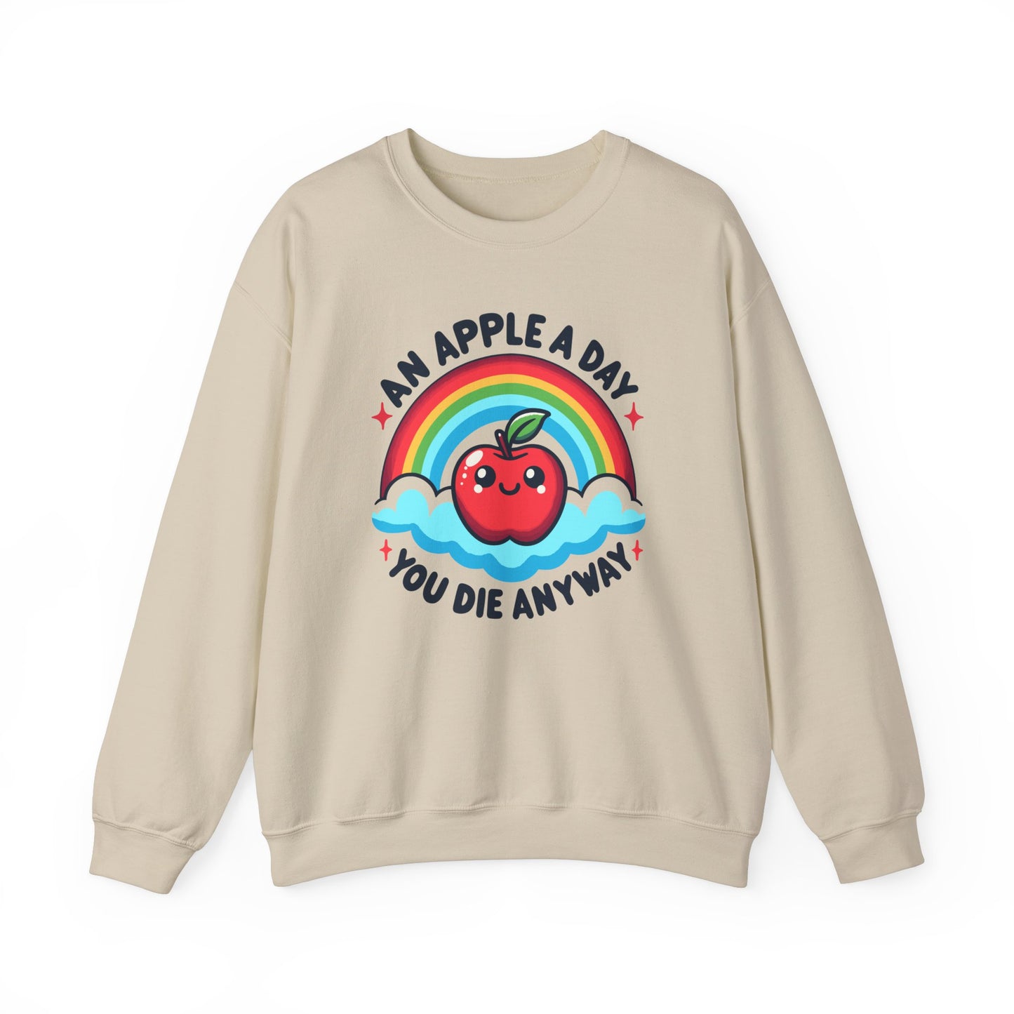 Apple A Day Dark Humor Sweater