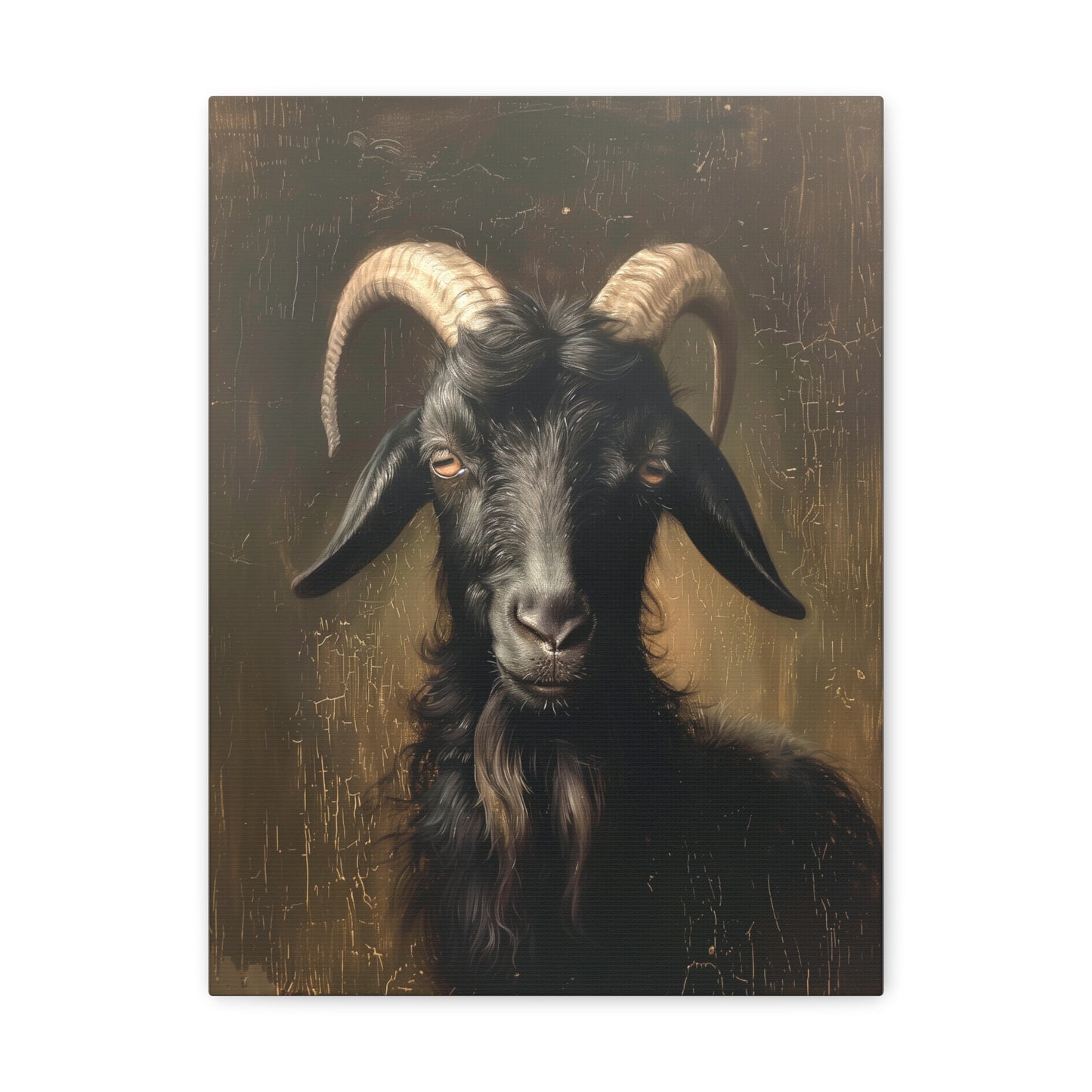 Black Phillip Goat Canvas Wall Art