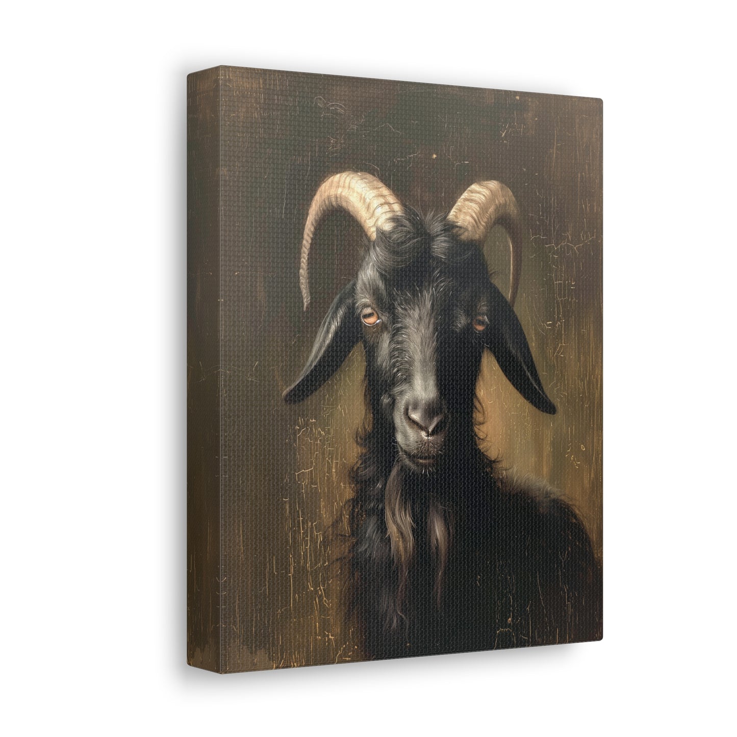 Black Phillip Goat Canvas Wall Art