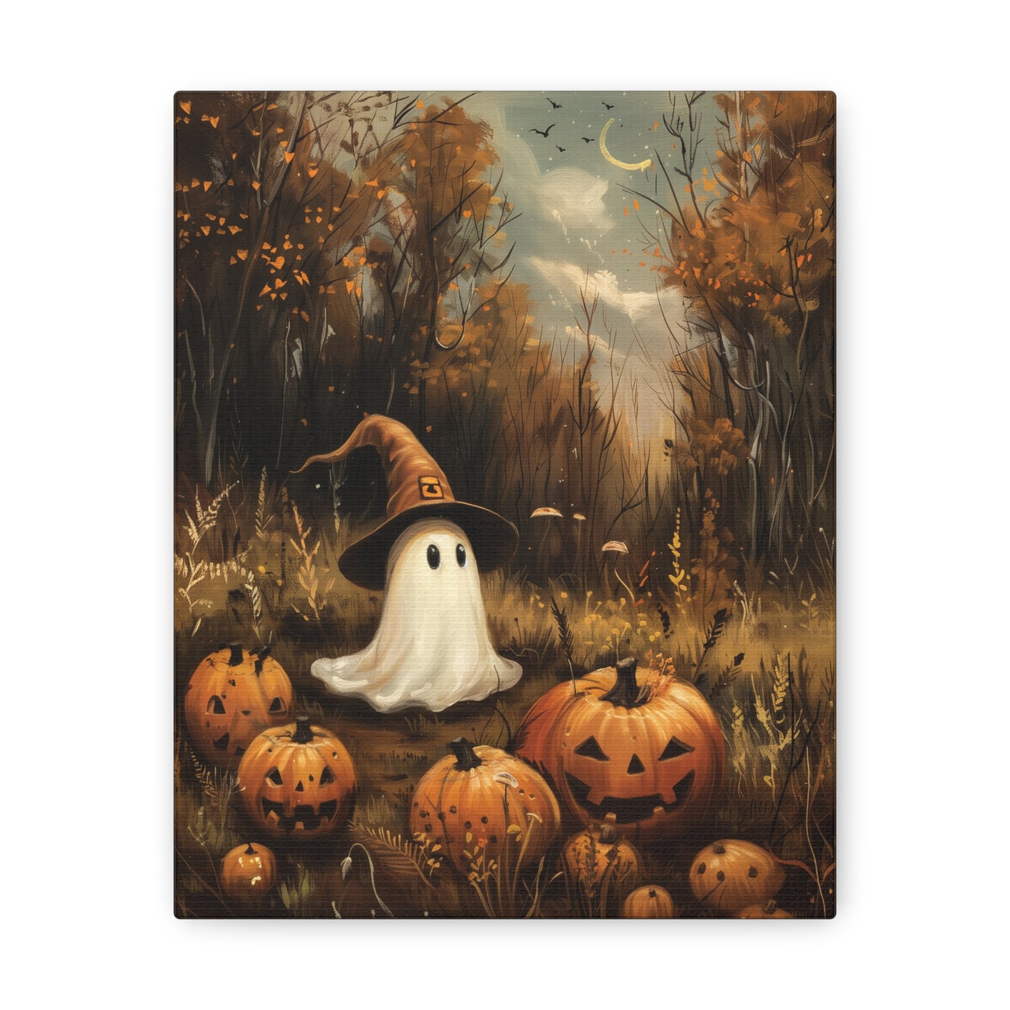 Halloween Ghost Decor Canvas Wall Art