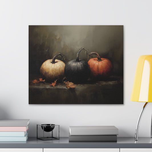 Pumpkin Decor Canvas Wall Art