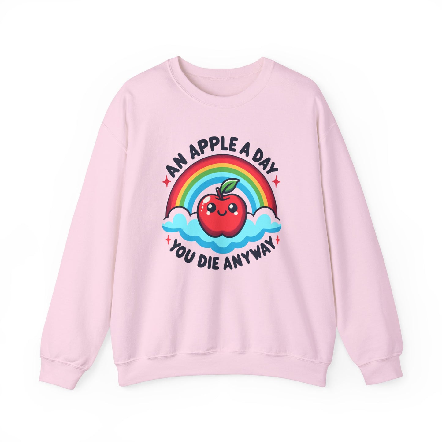 Apple A Day Dark Humor Sweater