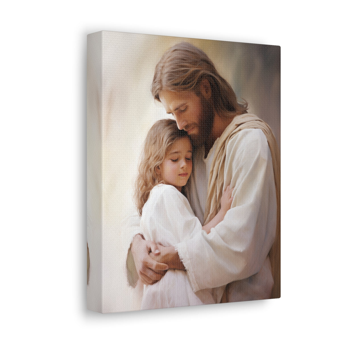 Jesus Comforting A Child Christian Wall art Design & Dye