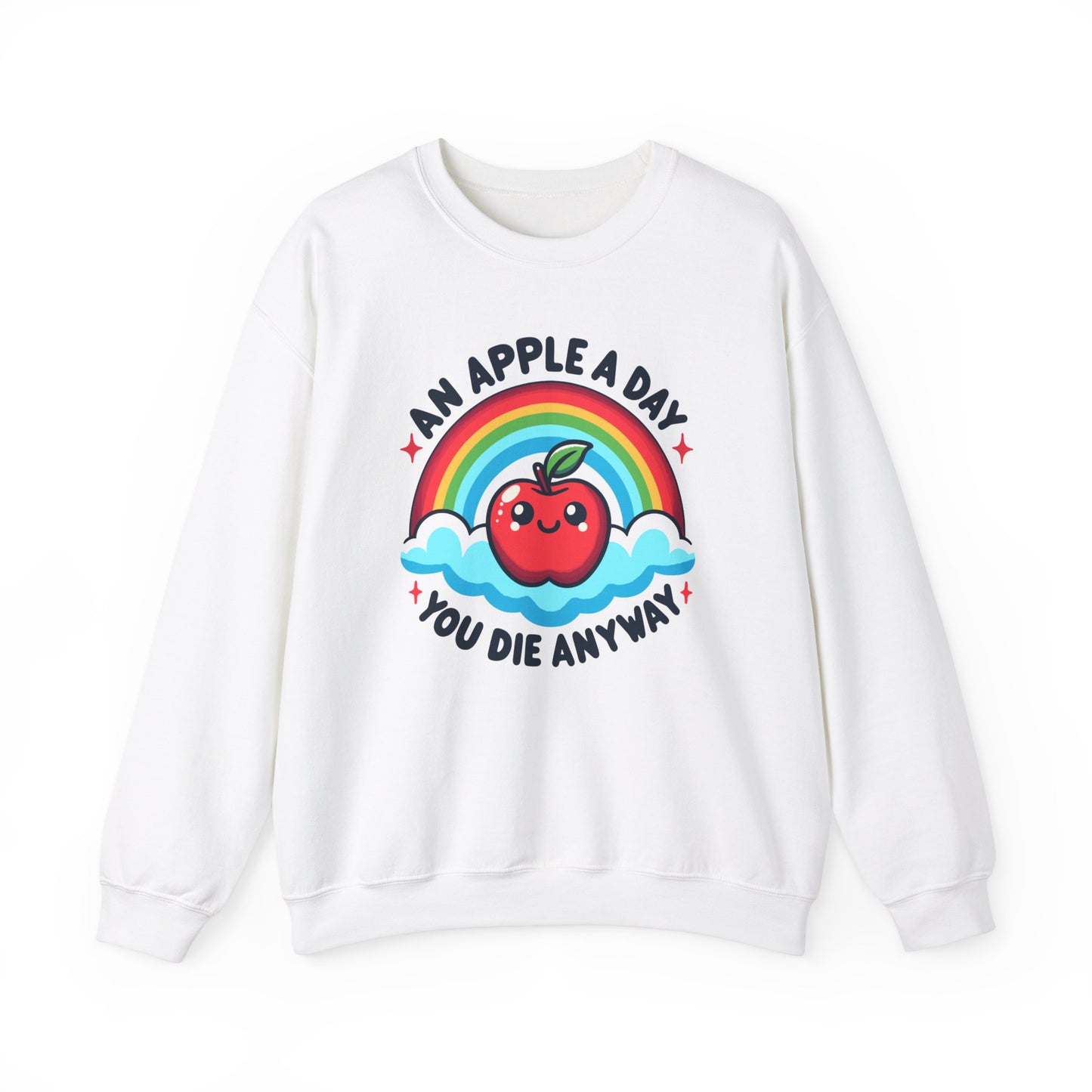 Apple A Day Dark Humor Sweater