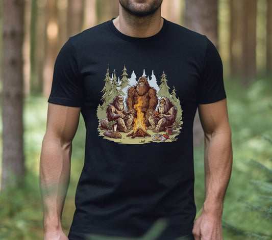 Bigfoot Family Camping Shirt